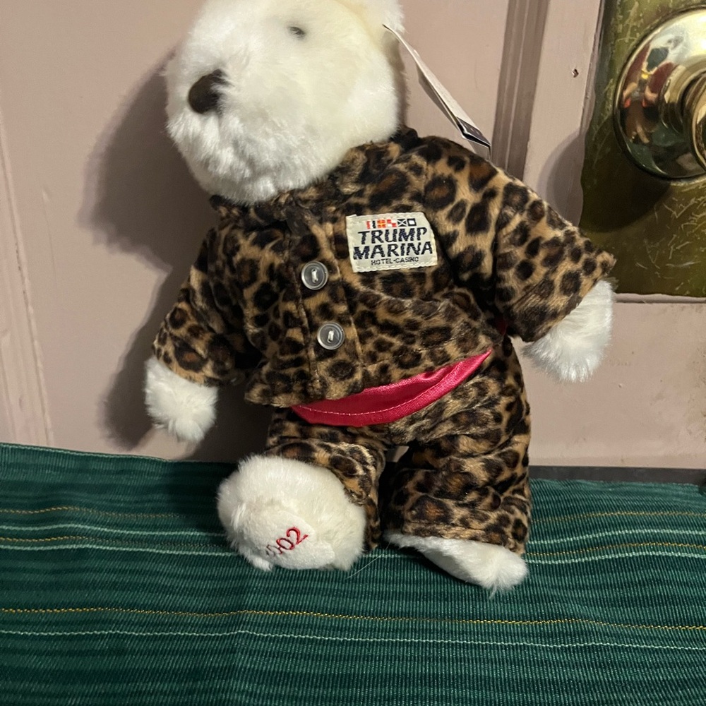 Trump Marina Leopard Print Plush Bear